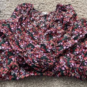 Terra & Sky / Black flowered colorful dress